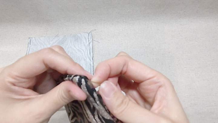 針で角出し