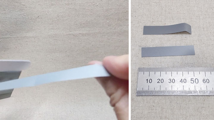 反射材リボンカット