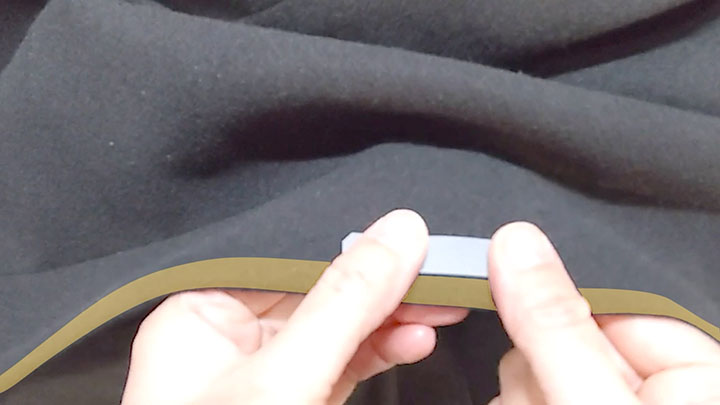 縫い代に被らないよう配置