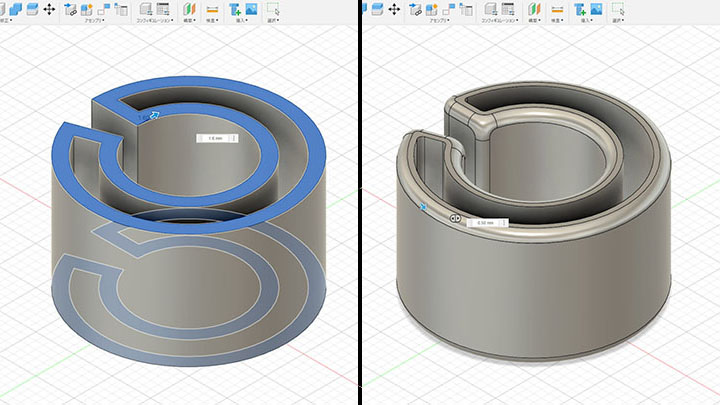 シェルとフィレット