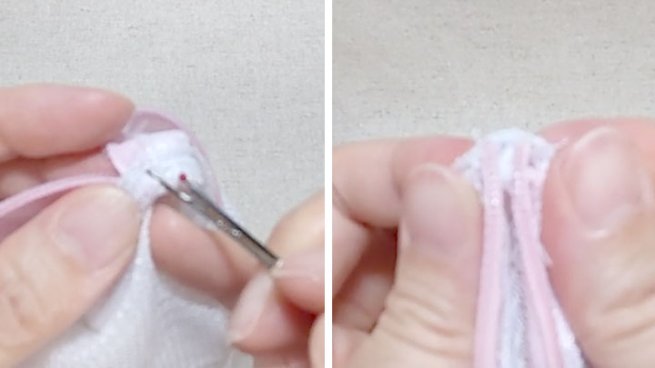 エレメント先端をほぐす