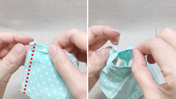 ポケット底合わせ