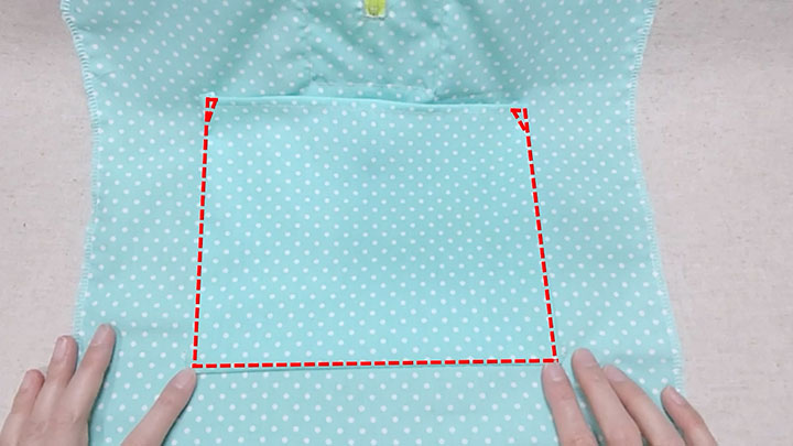 前面ポケット縫い合わせ