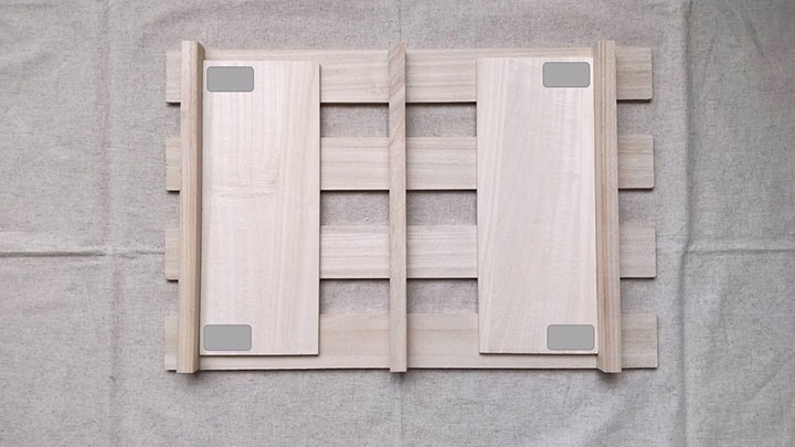 板をプラスしてキャスター付け