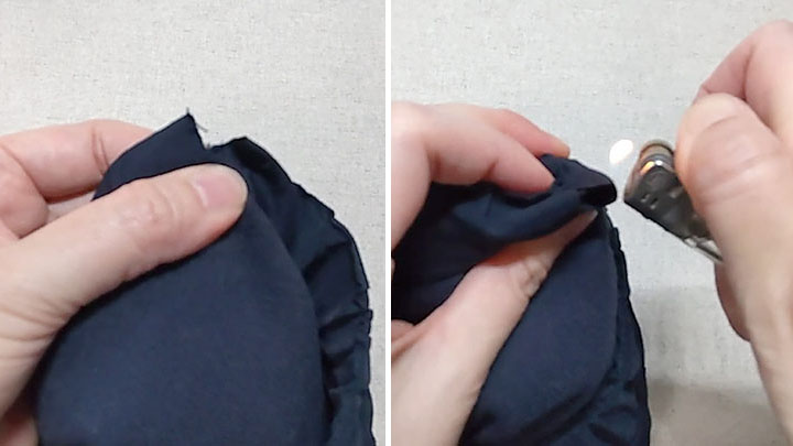 ライターでほつれ止め