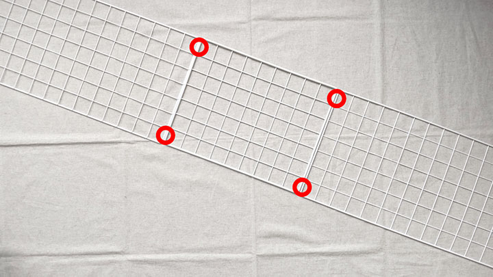 ワイヤーネットつなぎ