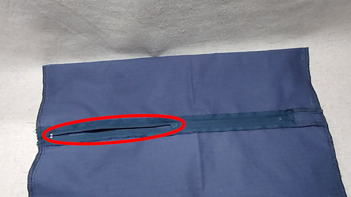 ファスナー開け