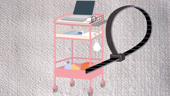 結束バンドで締め