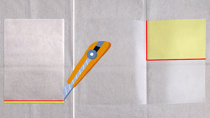 クリアファイルカット