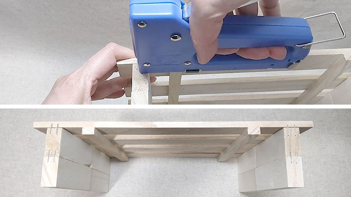 タッカー打ち込み