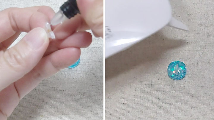 レジンカン仮止め